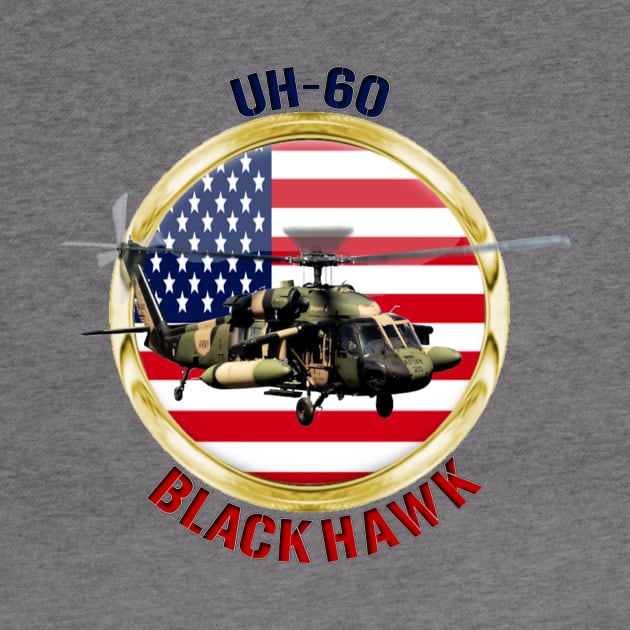 UH-60 Black Hawk USA by MilMerchant